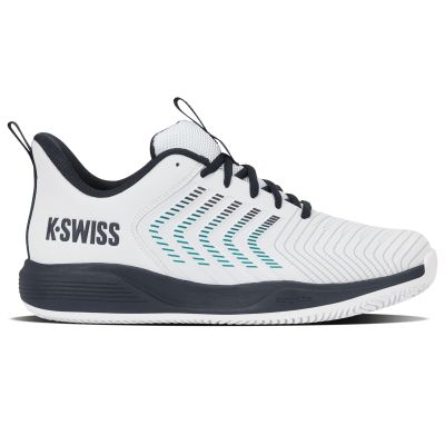 K-Swiss ULTRASHOT LIGHT CLAY WHITE/CARBON/BALTIC-M (04742-148-M)