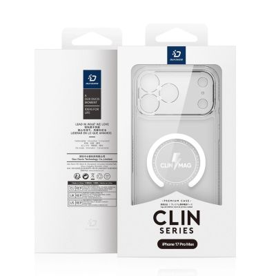 2. Dux Ducis Clin Mag Case for iPhone 17 Pro Compatible with MagSafe - Transparent