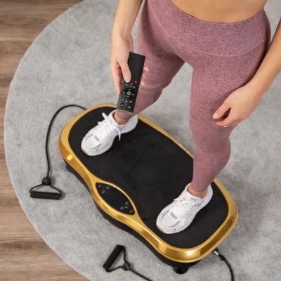 8. Extralink Moonwalk SpinMove Gold | Fitness Vibration Platform | 200W