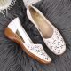 20. Rieker W RKR442B openwork leather shoes white