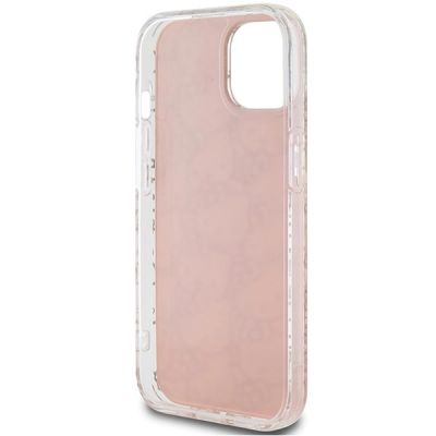 7. Hello Kitty IML Gradient Electrop Crowded Kitty Head case for iPhone 15 - pink