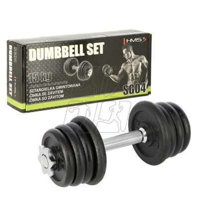 4. Barbell with thread SG04 15 (15 kg, 8 plates) KGHMS 17-59-120