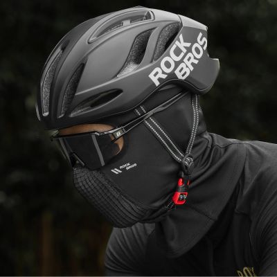 9. Rockbros LF25699 Fleece Bicycle Balaclava - Black
