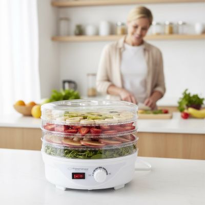 12. Esperanza DÉLICATESSE EKD003 mushroom, vegetable and fruit dehydrator (250W; white)