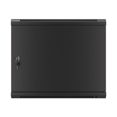 5. LANBERG WALL-HUNG RACK CABINET 19" 9U 600X450 METAL DOOR BLACK (FLAT PACK) WF01-6409-00B