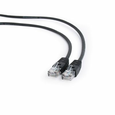 Patchcord GEMBIRD PP12-5M/BK (RJ45 - RJ45; 5m; black)