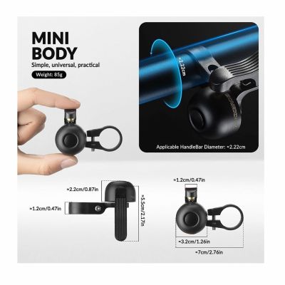 2. Rockbros aluminum bell left mounting black