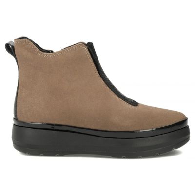 2. Women's beige platform ankle boots Filippo DBT8264