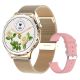 Rubicon RNCF02-2 Women's Smartwatch Gold + Pink Strap