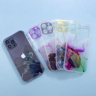 7. Marble Case for iPhone 12 Pro Gel Cover Marble Pink