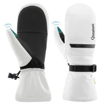 Qunature Ski Gloves 014-S345, White, Size M