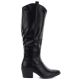 6. Black cowboy boots with a block heel M.Daszyński SA261-6