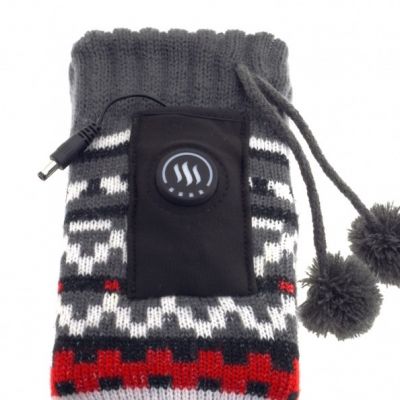 5. GLOVII HEATED POWER BANK SLIPPERS UNI SIZE (36-43), NORWEGIAN PATTERN, BATTERIES AND CHARGING CABLE INCLUDED, GOBM