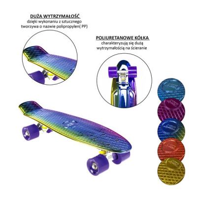 53. Nils Extreme ELECTROSTYLE PENNYBOARD PNB01 RAINBOW Skateboard 