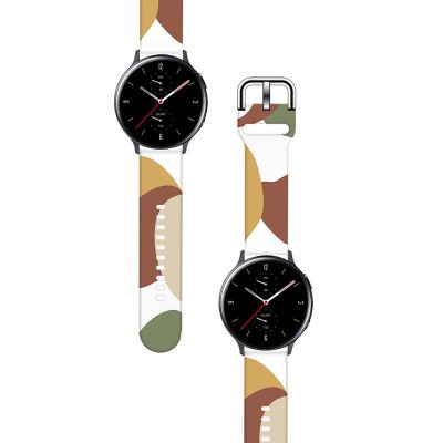 2. Strap Moro for Samsung Galaxy Watch 40 / 41 / 42 / 43 / 44 mm silicone bracelet watch band - pattern 4