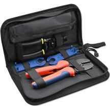 Qoltec MC4 Connector Compatible Solar Tool Kit | Crimping Tool + Wire Stripper
