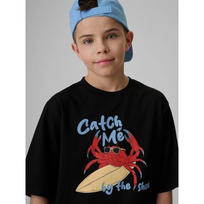 3. Boy's cotton T-shirt 4F 4FJRSS26TTSHM3903-20S