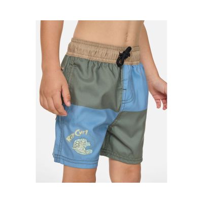 4. RIP CURL Block Volley Boys' Boardshorts - Boy Blue