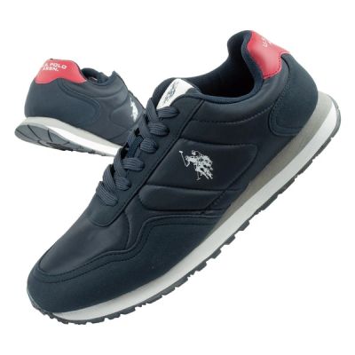 US Polo Assn sports shoes sneakers men's fashionable comfortable navy blue