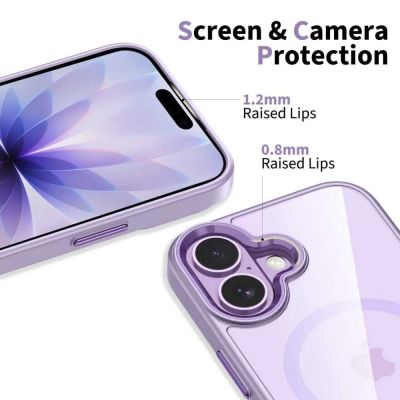 5. Tech-Protect MagMat MagSafe Case for iPhone 17 - Transparent Purple