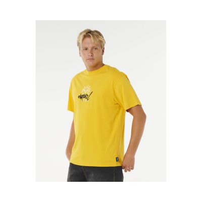 2. RIP CURL Inner Visions Rotten Sun Tee Yellow