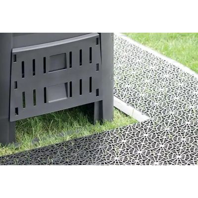 9. OPENWORK PAVEMENT GRID MOSAIC BLACK 1PC.