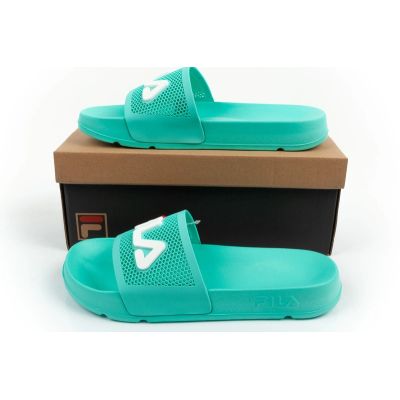 8. Fila women's sports flip-flops Morro comfortable green slippers for the pool