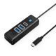 Orico PWC2U-C3 3-port USB hub 2x USB-A 3.0 1x USB-C 3.0 0.15 m - black