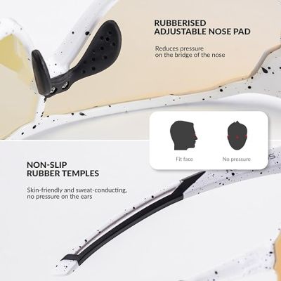 2. Rockbros Children's Sports Glasses with Photochromic Lens