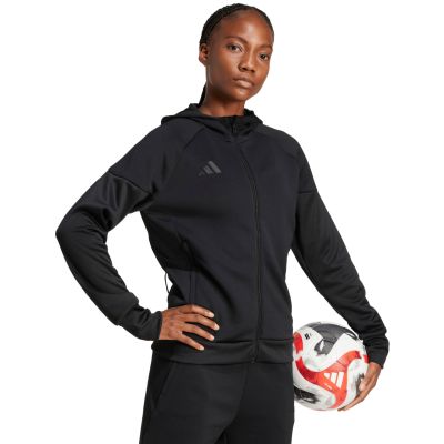 10. Women's adidas Tiro 25 Hoodie Full-Zip Black JD9079
