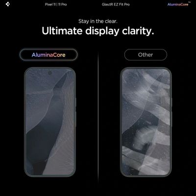 9. Spigen Glas.tR EZ Fit Pro 2-Pack Tempered Glass Screen Protector for Google Pixel 11 / 11 Pro