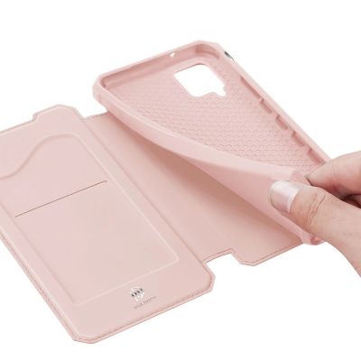 2. DUX DUCIS Skin X Bookcase type case for Samsung Galaxy A42 5G pink