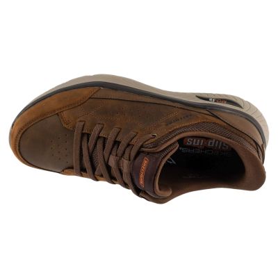 3. Skechers Arch Fit Crosser – Felix 205656-CDB Brown, Size 40
