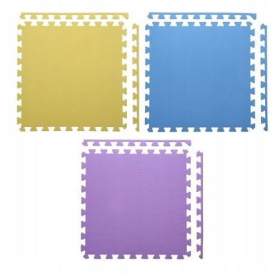 4. One Fitness MP10 Multipack Puzzle Mat Yellow-Blue-Purple