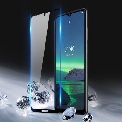 4. Dux Ducis 10D Tempered Glass Tough Screen Protector Full Coveraged with Frame for Nokia 1.4 transparent (case friendly)