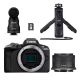 15. Canon EOS R50 + RF-S 18-45mm CREATOR KIT Camera with 24.2 MP