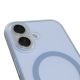 6. Puro Daylight Magsafe Compatible Silicone Case for iPhone 17 - Translucent Blue