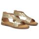 5. Women's openwork gold sandals Filippo DS7889