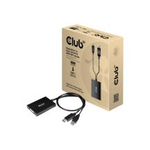 CLUB3D CAC-1010-A Cable Adapter 0.6m DisplayPort DVI-D + USB Black