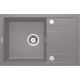 Single-bowl granite sink with drainer