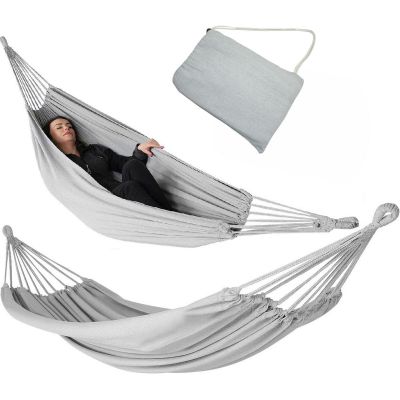 14. GARDEN HAMMOCK FOR 1 PERSON 200X100CM WITH COVER GRAY 1065434