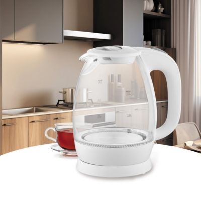 3. Electric glass kettle 1.7L 2200W MR-063-WHITE MAESTRO