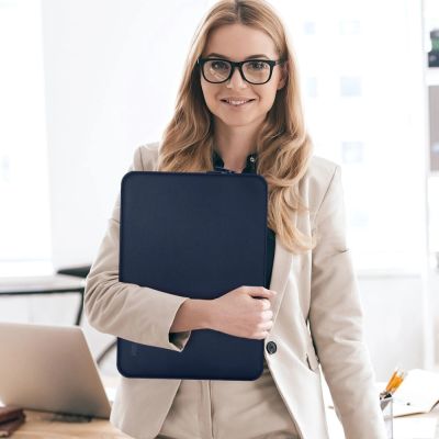 9. Tech-Protect Neoprene Laptop Case 15-16" - Navy Blue