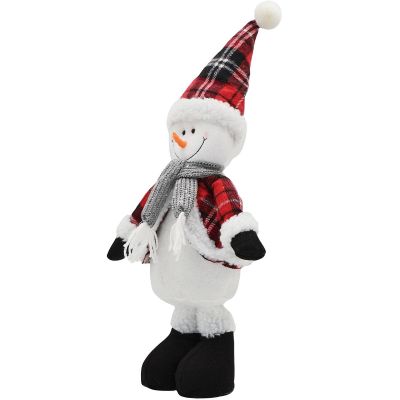 7. DECORATIVE SNOWMAN 50CM RED