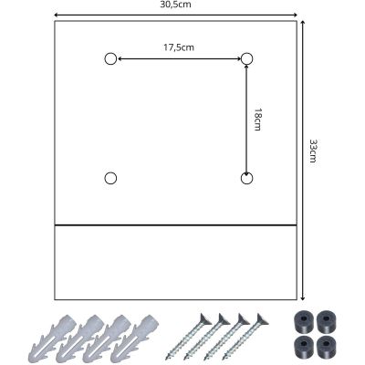 16. LETTERBOX 30.5X9.5X33CM 1067520 SASKA GARDEN