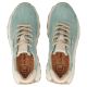 18. Leather platform sneakers in green Filippo DP7498