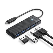 Orico PAPW4A-C3 USB Hub 4-port 4x USB-A 3.0 0.15 m - black