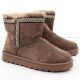 3. Women's brown suede snow boots Potocki 06303