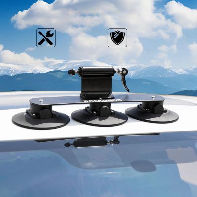 2. Rockbros XP1001 Roof Rack with Suction Cups for 1 Bike - Black