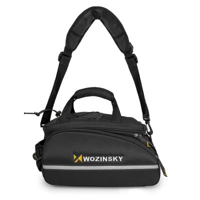 4. Wozinsky large bike rack bag 35l + rain cover black (WBB19BK)